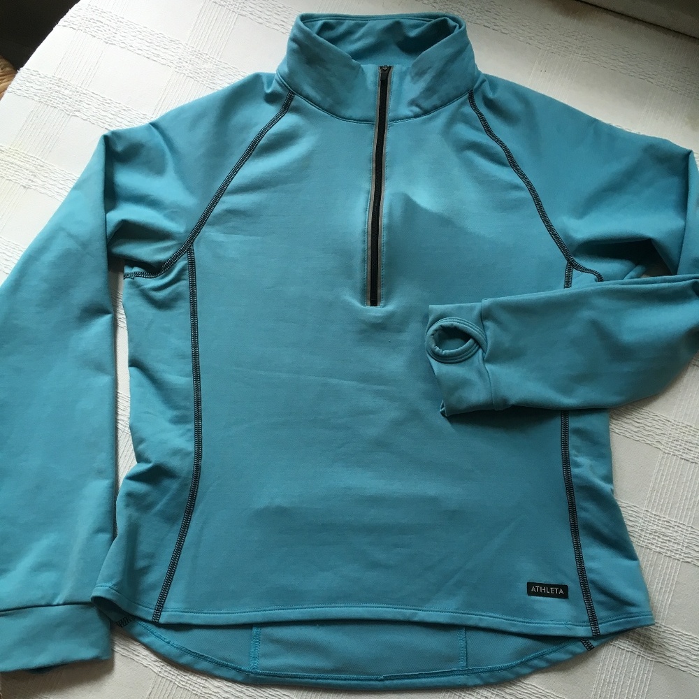 ATHLETA Turquoise running jacket